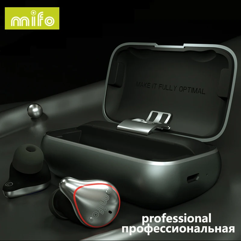 Mifo O5, мировые ограничения, наушники, Bluetooth 5,0, сбалансированная арматура, настоящие беспроводные наушники, водонепроницаемые, спортивные, мини Bluetooth наушники - Color: grey professional