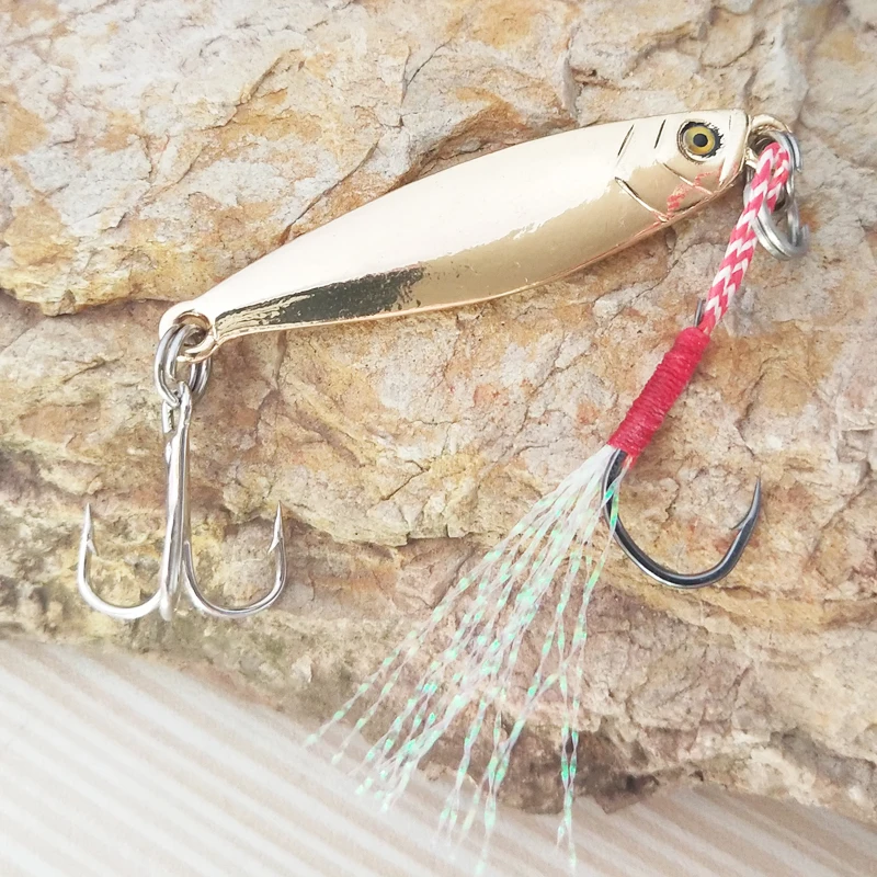 

POETRYYI 1PCS 4.5cm 6g Metal Spinner Spoon Fishing Lure Hard Baits Sequins Noise Paillette Artificial Bait with Treble Hook