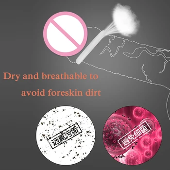 2PCS Silicone Male Foreskin Corrector Resistance Ring Delay Ejaculation Penis Rings Sex Toys for Men Daily/Night Cock Ring 3