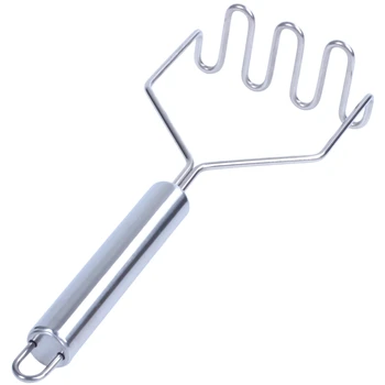 

Stainless Steel Potato Masher Great for making Mashed Potato, Guacamole, Egg Salad, Banana Bread