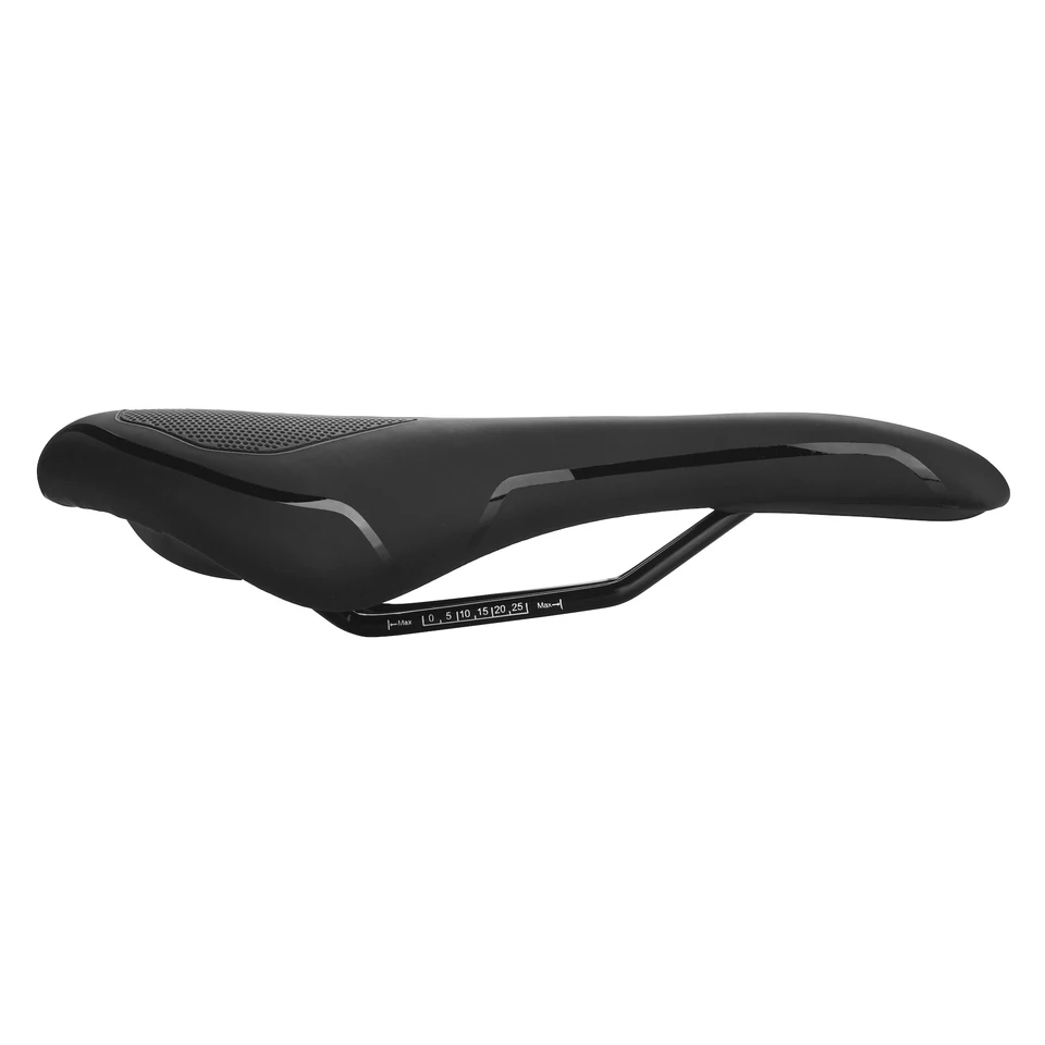 Selle De Vélo Ultralégère Noire – Rails Ovales – Pour Route, VTT, Course, Single Speed