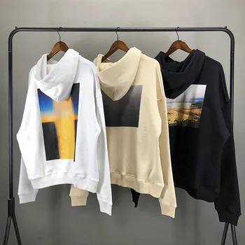 

2020 Autumn New Fashion Versatile Trend Print Photo Design Beach Photos Leisure Time Easy Hoodie Man Trendy