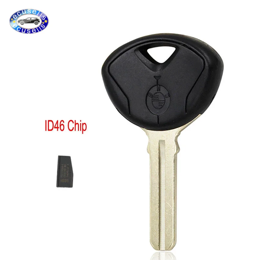 Carcasa de llave transpondedor para motocicleta BMW, carcasa de llave en blanco F650 F800 S1000RR R1200 K1200 K1300 con Chip ID46