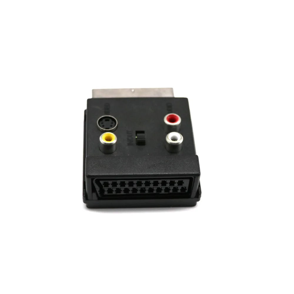Напрямую от производителя продажи 21PIN SCART штекер до 3RCA гнездовой разъем S-VIDEO разъем с переключателем in/out