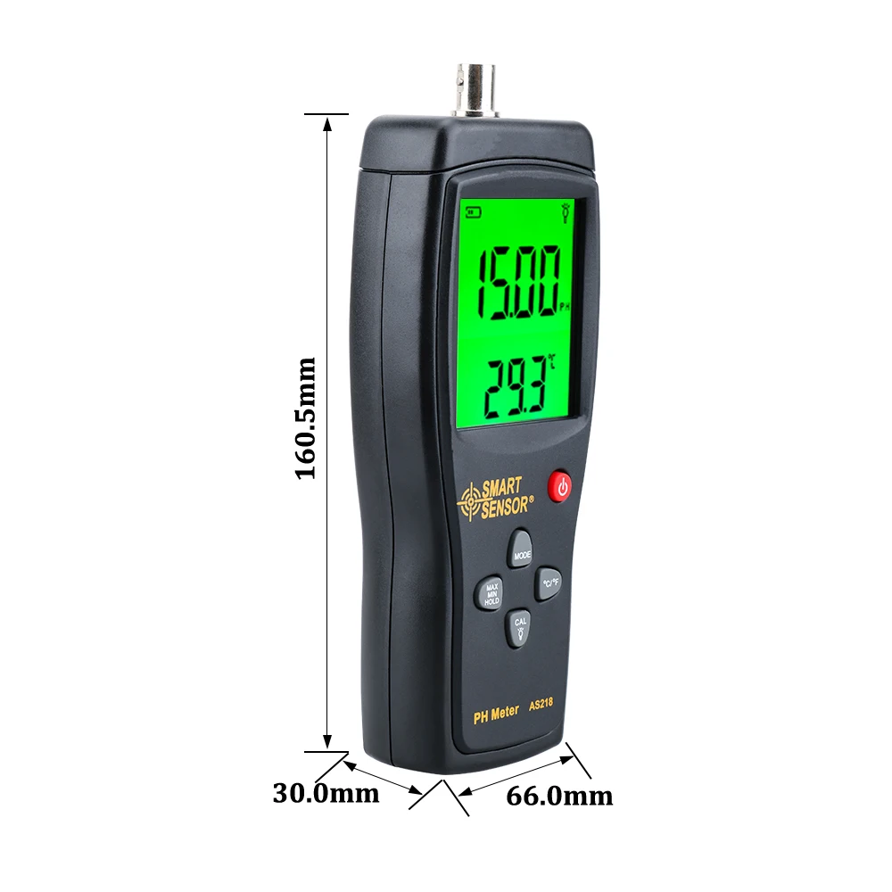 digital PH meter ph Meter PH tester SmartSensor AS218 0.00~14.00pH Moisture measuring instrument water acidity meter ph meter