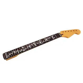 

Guitar Neck Replacement 22 Fret Maple Rosewood Fingerboard Gloss Finish 270C