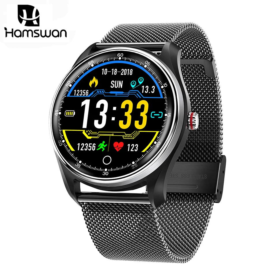 

Hamswan MX9 ECG PPG Smart Watch Blood Pressure PPG Heart Rate Blood Pressure Monitor Waterproof Sports Smartwatch For Men Women