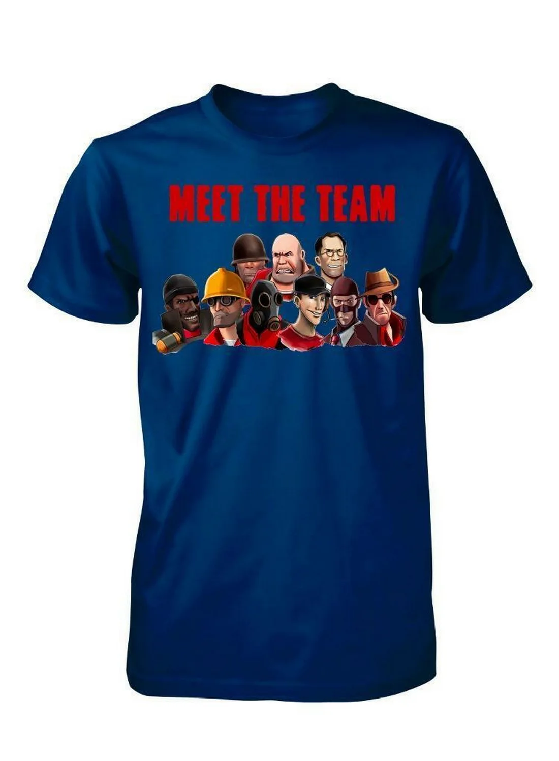 BNWT FUNNY TEAM FORTRESS CHARACTER GAMING ADULT Tops Tee T Shirt S-XXL T-Shirt Custom Graphic |