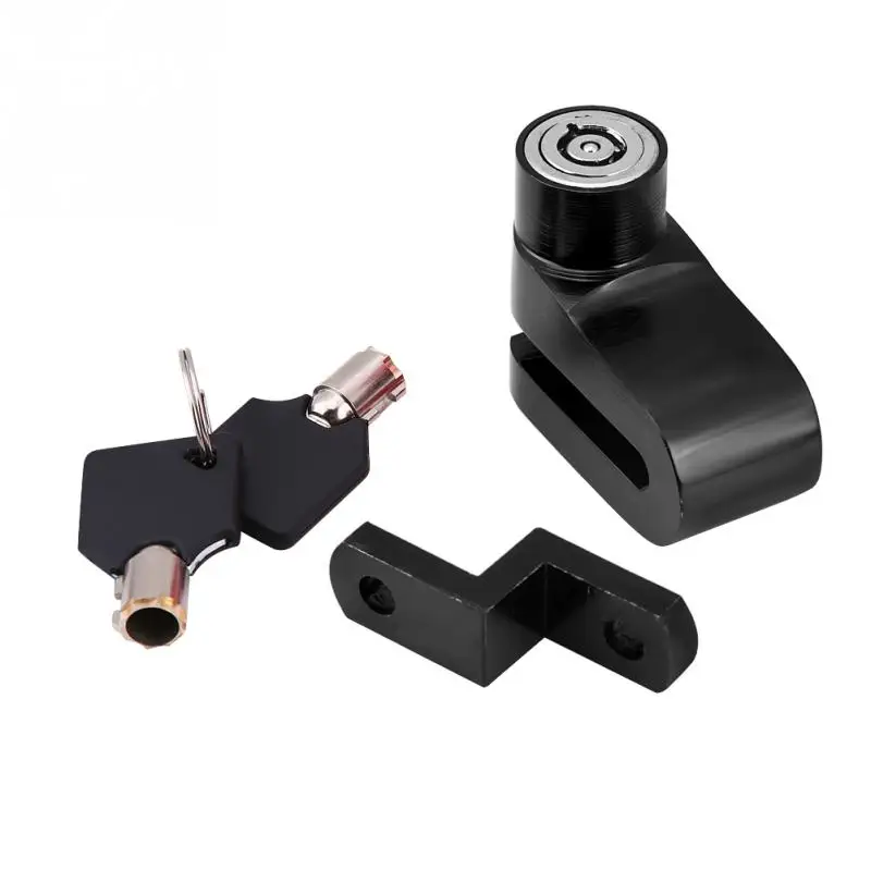 Anti-roubo de Bloqueio de Freio a Disco da Roda Dispositivo com Suporte de Montagem Motocicleta Bicicleta Scooter Segurança Resistente Nova 6 Dispositivo com Suporte de Montagem Nova