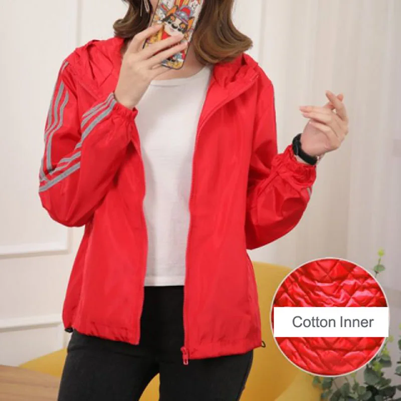 Женская куртка-бомбер, пальто для женщин, парка с хлопковой подкладкой,, осенняя одежда, большие размеры, Casacos Feminino, повседневная одежда, 5xl, 6XL - Цвет: Red