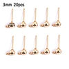 gold 3mm 20pcs