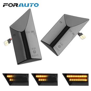 

FORAUTO 2Pcs LED Car Dynamic Side Marker Flowing Water Turn Signal Light For Opel Vectra C 2002-2008 For Opel Signum 2003-2008