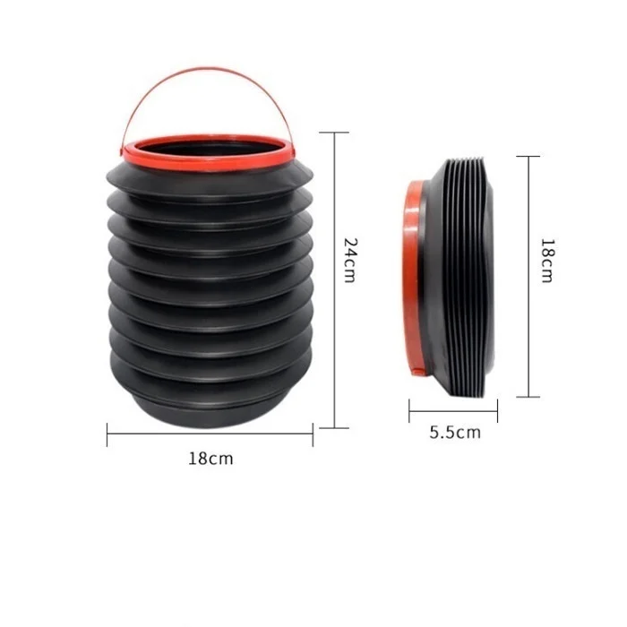 Автомобильный Телескопический мусорный бак, домашнее складное ведро для хранения, уличное рыболовное ведро для мойки автомобилей, ведро для мусора автомобиля