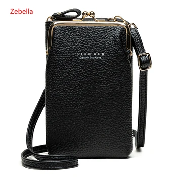 

Zebella High Quality Phone Bag PU Leather Travel Portable Shoulder Bag Ladies Purses Luxury Designer Crossbody Messenger Bag