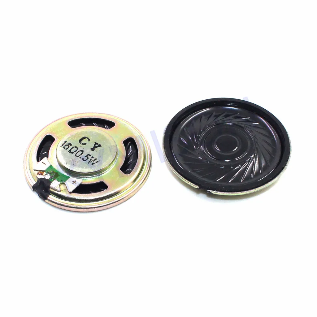 2PCS New Ultra-thin Mini speaker 16 ohms 0.5 watt 0.5W 16R speaker Diameter 36MM 3.6CM thickness 5MM afbeelding