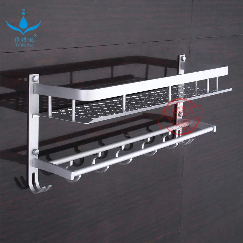 

Alumimum Double Layer Bathroom Rack Thick Large Rims Toilet Apple Board Sanitary Ware Hardware Accessories Matte