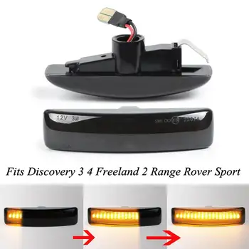 

1 Pair Flowing Turn Signal Light Dynamic LED Side Marker Light 12v Side Repeater Lamp Panel Lamp for Land Rover Discovery 3 4