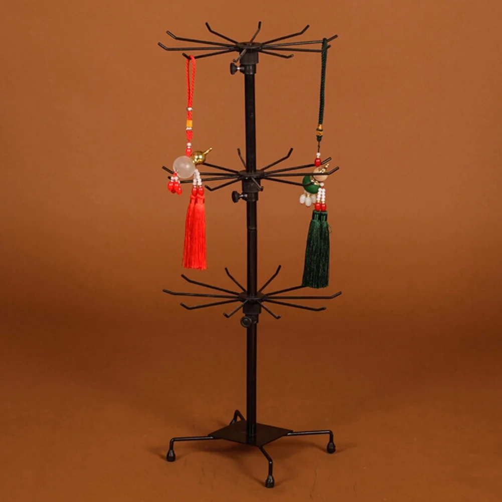  Display Stand 3 Tiers Counter Rack Metal Jewelry Earring Necklace Ring Show Holder Display Rack 70 