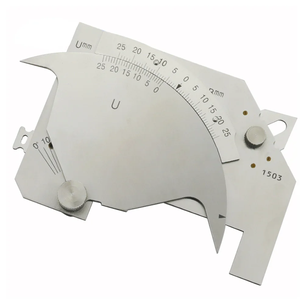 

Multifunction Inspection Ruler Fillet Tool Gauge Soldering Foot Length Slotted Weld Stainless Steel Groove Angle Portable Test