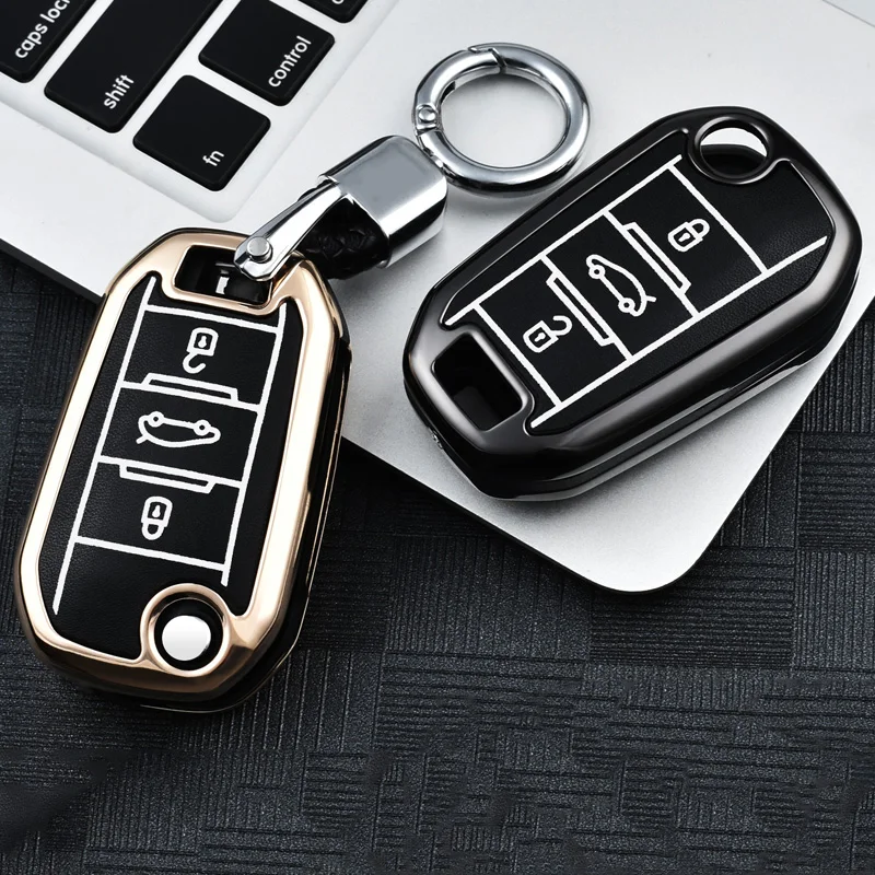 Colorful-Full-cover-Zinc-alloy-Luminous-Car-Remote-Key-Case-For-Peugeot-208-301-308-308S (2)