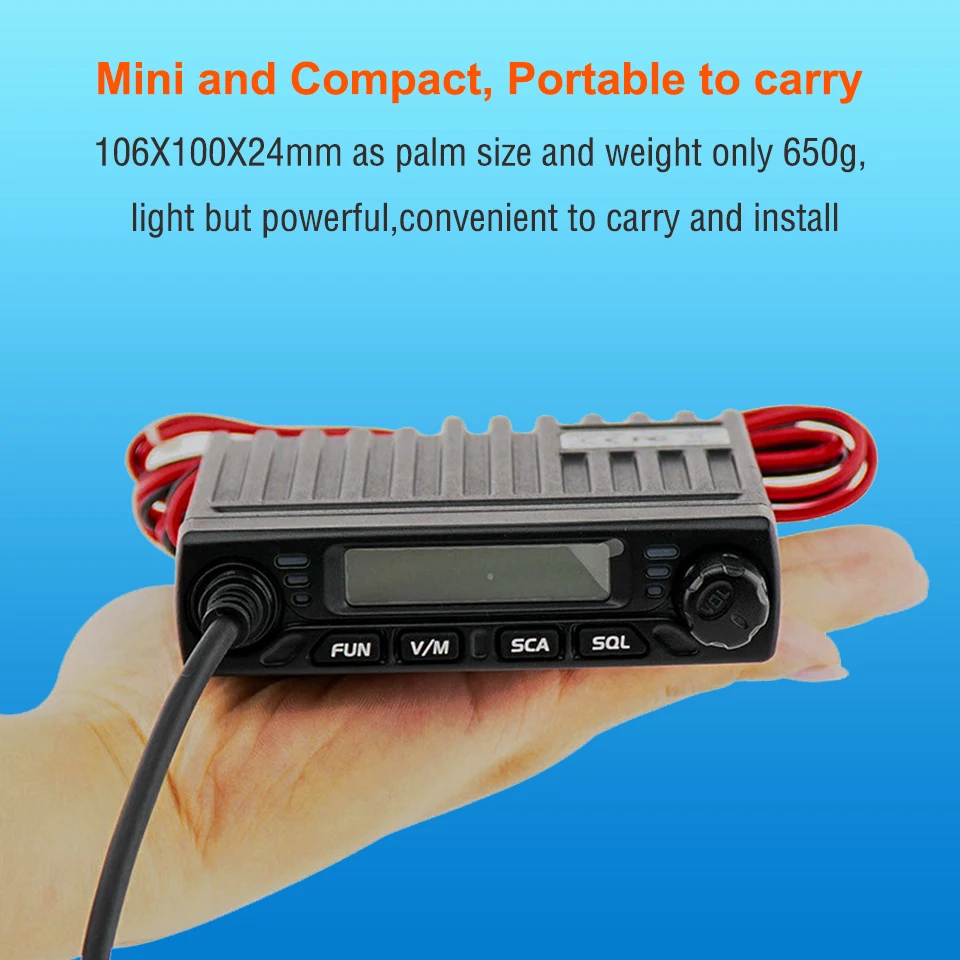 RETEVIS RT98 рация автомобильная 15 Вт VHF (или UHF) Автомобильная