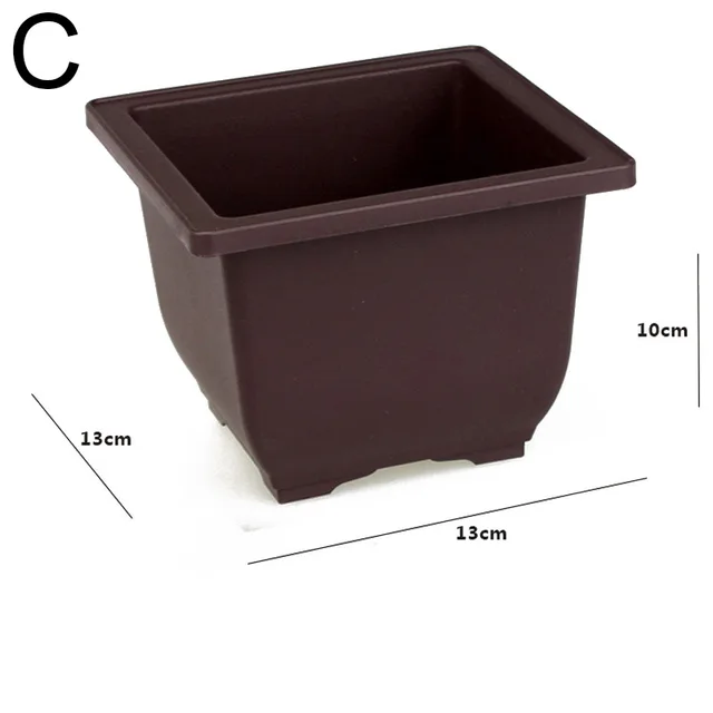 Műanyag Virág Edény Retro Stílusú Szimulációs Lila Homok Edények Bonsai Fa Növény Zamatos Otthoni Kert Pjop - Image 5