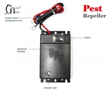 Greathouse Car Mounted Mice Repeller Rat Mouse Drive Ultrasonic Rodent Animal Repellent Electronics Vehicle Pest Control
