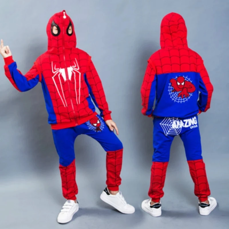 Boy Clothing Sets Spiderman Print 
