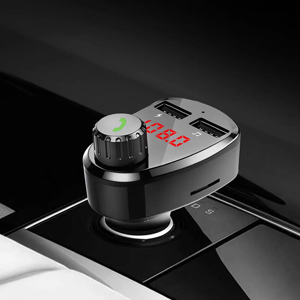 DSYCAR 1 шт. Bluetooth Handsfree автомобильный комплект FM модулятор USB зарядка fm-передатчик Bluetooth Автомобильный mp3 плеер