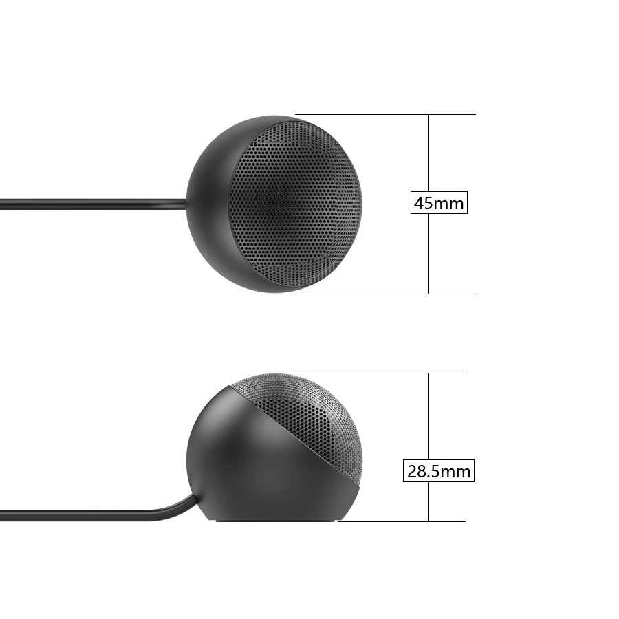 MAMEN 2 м всенаправленный мини металлический микрофон AUX3.5mm Аудио Микрофон для