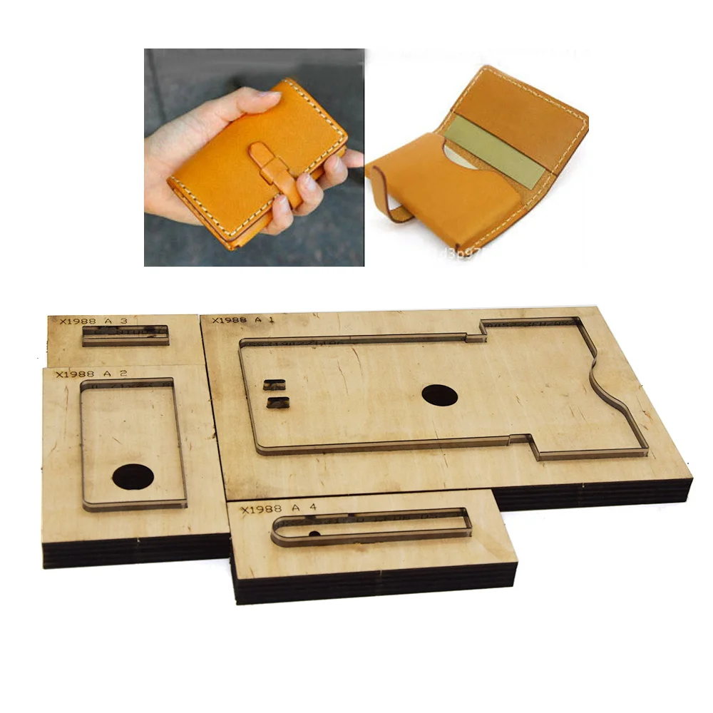

DIY Leather Craft Template Envelope Card Holder Small Wallet Die Cutter Cutting Knife Mould Hand Machine Punch Tool 115x75mm