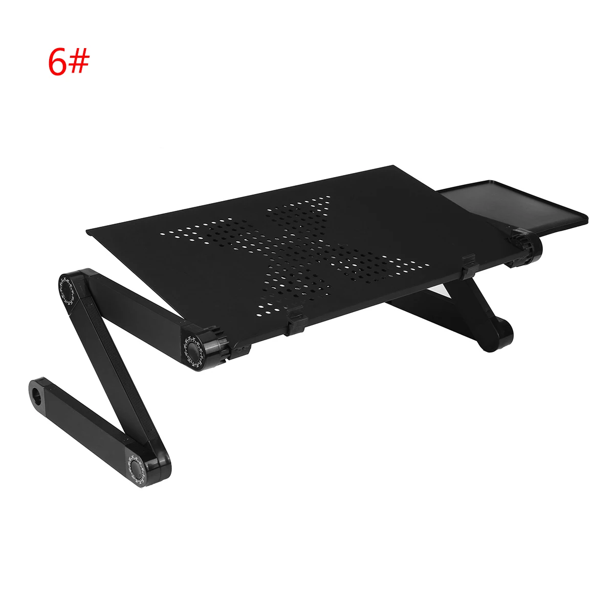 Aluminum Laptop Folding Table Computer Desk Stand for Bed 360 Degree Rotation MultiFunctional Portable Table 54*27*4.6cm 