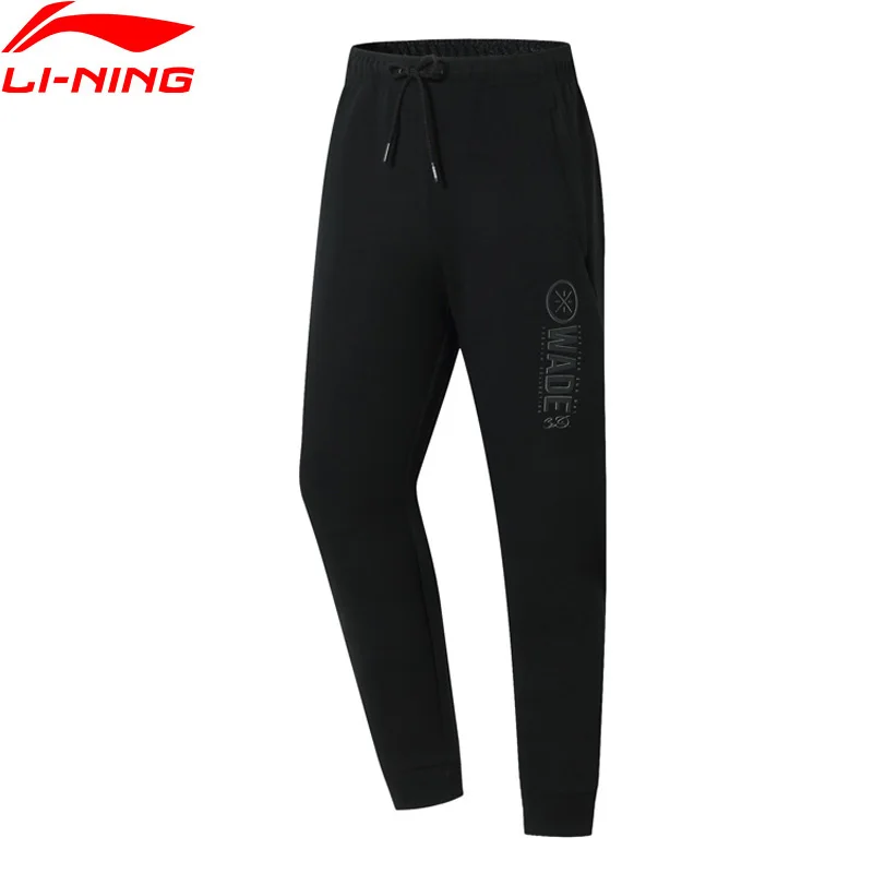 

Li-Ning Men Wade Series Pants Regular Fit 72% Cotton 28% Polyester Elastic LiNing Comfort Sports Trousers AKLP209 CAMJ19