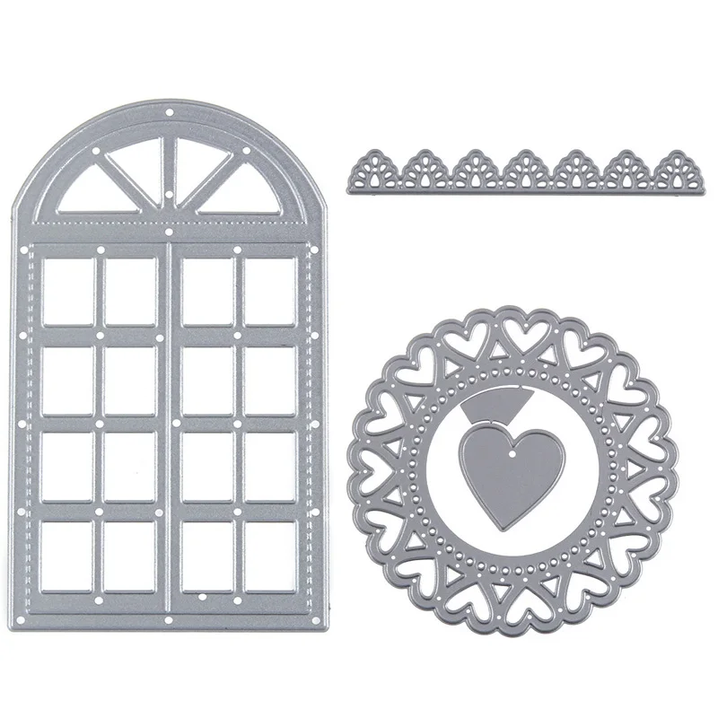

Metal Cutting Dies Square Heart Circle Die For DIY Scrapbooking Embossing Paper Wedding Cards Die Cuts Photo Making Craft