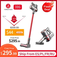 Roborock h6 adaptar handheld aspirador de pó sem fio 2500pa portátil sem fio ciclone filtro aspirador coletor pó casa