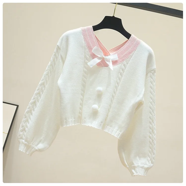 Kawaii Korean Style Pastel Knitted Sweater - Limited Edition