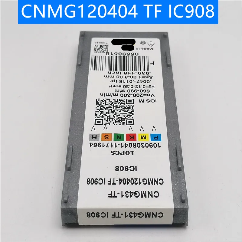 10 шт. CNMG120404 CNMG120408 TF IC907 IC908 внешние токарные инструменты CNMG 120408 карбид Вставки токарный станок резак инструмент токарная пластина