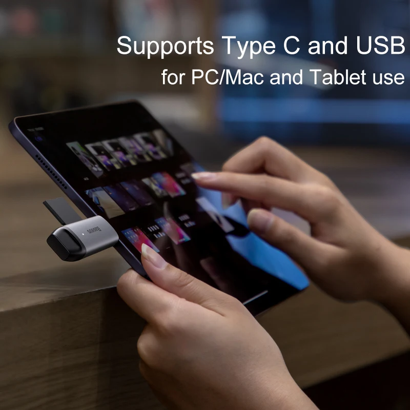 Baseus USB 3 0 кардридер SD Micro TF флэш карта адаптер для ноутбука OTG Type C на мульти