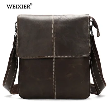 

Men's Shoulder Bag Leather Material British Casual Fashion College Style High Quality Design Multi-function Large Capacity
