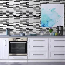 3D Наклейка на стену керамическая плитка декоративные наклейки самоклеющиеся для дома гостиной JS22