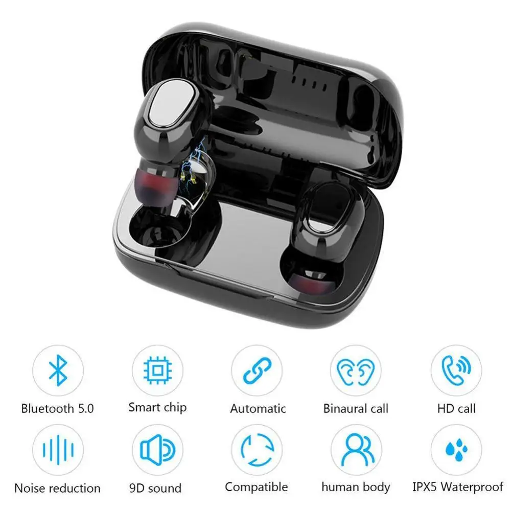 Mini Bluetooth 5 0 Wireless Earphones Headphones Earbuds Mini Stereo Headset for Smartphone Iphone Xiaomi Samsung Huawei Oneplus