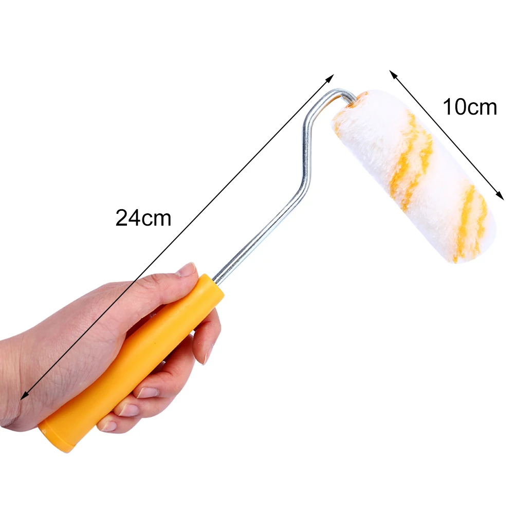 4'' 10pcs Paint Roller Brush Multifunction Paint Runner Wall Painting Tools Set for Wall Decoration Tools Hand Tool