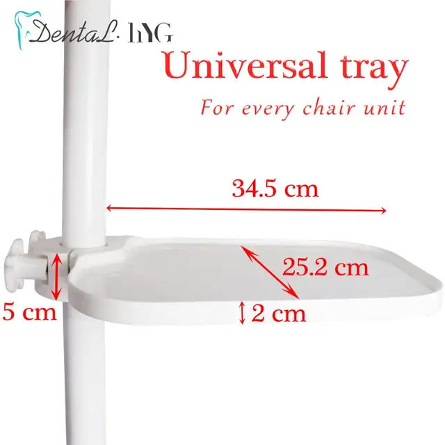 Dental Chair Scaler Tray Dental Plastic Post Mounted Shelf Tray Dentist Chair Unit Accessories Dentistry Equipment