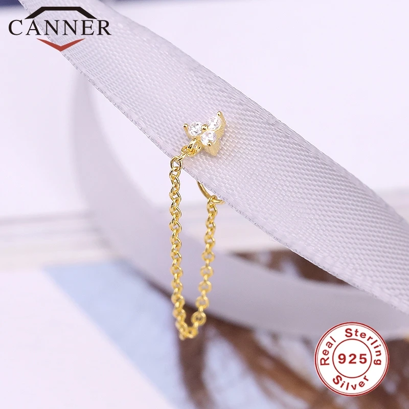 1pcs Gold Silver Color Lightning/Snake Chain Stud Earrings for Women 925 Sterling Silver Tassel Earrings Fashion Jewelry