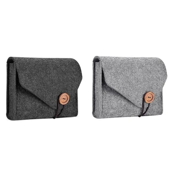 

2 Pcs Home Storage Organization 1 Pcs Key Coin Package Mini Felt Pouch Earphone Sd Card Power Bank Data Cable Travel Organizer D