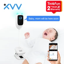 Новый Популярный умный видеоняня Xiaovv, инфракрасное ночное видение, обнаружение плача с камерой 1080P HD, видеодомофон 2 миллиона пикселей, 150 ° Новый Популярный умный видеоняня Xiaovv, инфракрасное ночное видение, обнаружение плача с камерой 1080P HD, видеодомофон 2 миллиона пикселей, 150 °