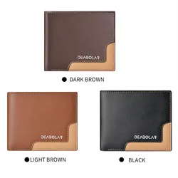 New PU Material Wallet Retro Neutral Fashion  Wallet Zipper Buckle Business Multi-card  Coin Purse Wallet K3209