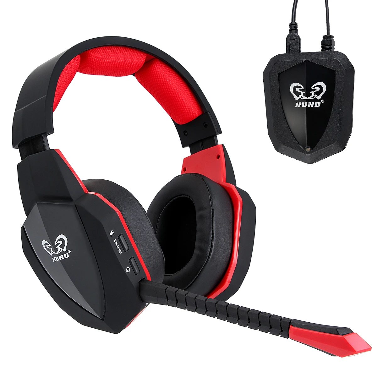 HUHD video gamer headset for PS4 PS3 XBOX ONE TV PC 7 1 surround gaming headphones with mic bass effect USB 2 4G wireless gaming