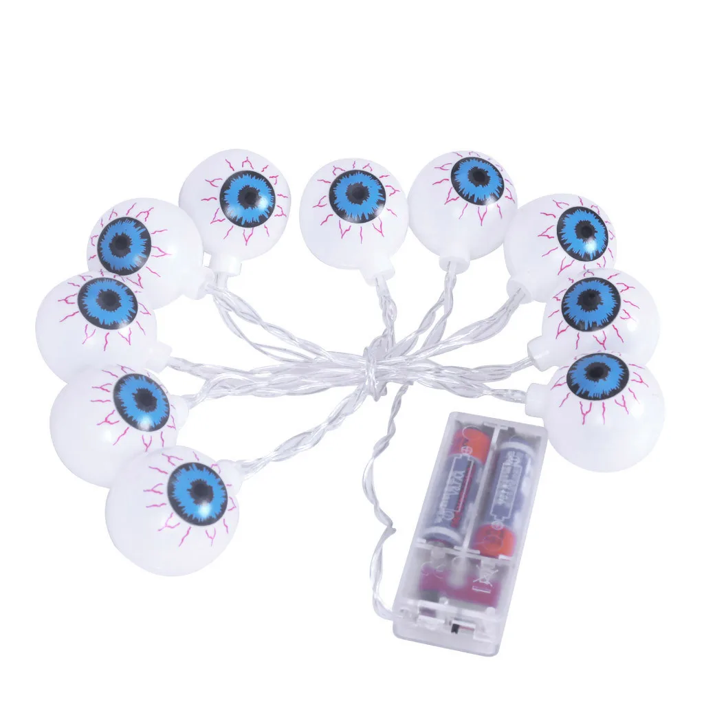 ED люстра с бусинами Хэллоуин Eyeball Light String вечерние украшения для дома солнечный свет для глаз струна высокая яркость ghost eye light