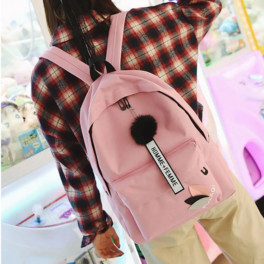 Сумки сумки в Корейском стиле модная школьная сумка нейлоновый рюкзак для